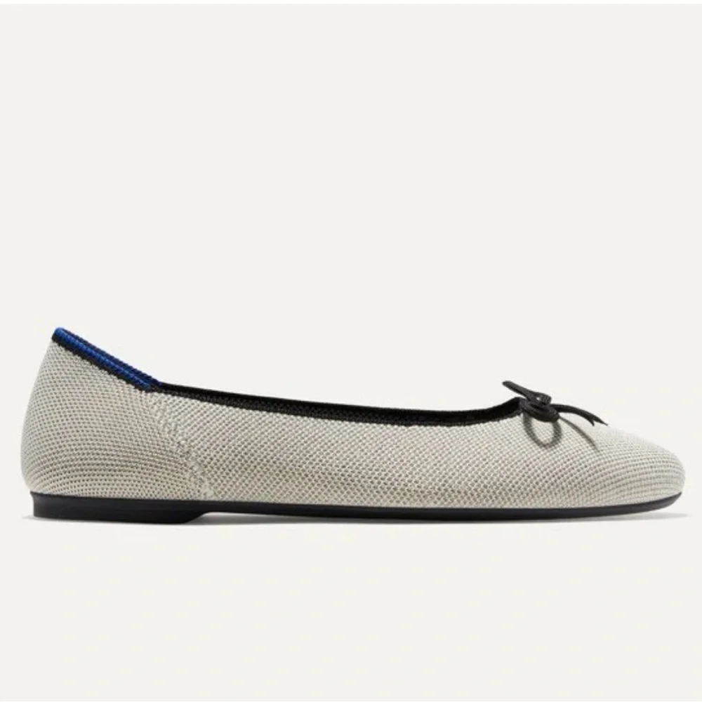 Rothy’s The Ballet Flat Diamond Metallic Size 10.5 NEW - Picture 3 of 9